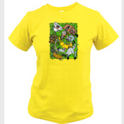 AUST ANIMALS AND GUM LEAVES-Womens