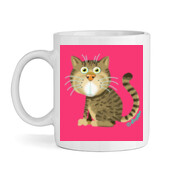 CAT-Hazel-Mug -Pink BG