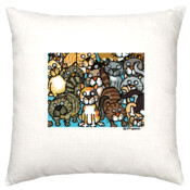 CAT CROWD-3-Cushion