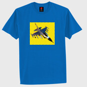 F-16 FIGHTER-YELLOW BG