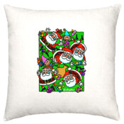 SANTAS AND ELVES-Cushion