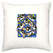 COWS AND MOONS CUSHION