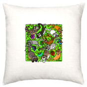 CATS AND BIKKIES CUSHION